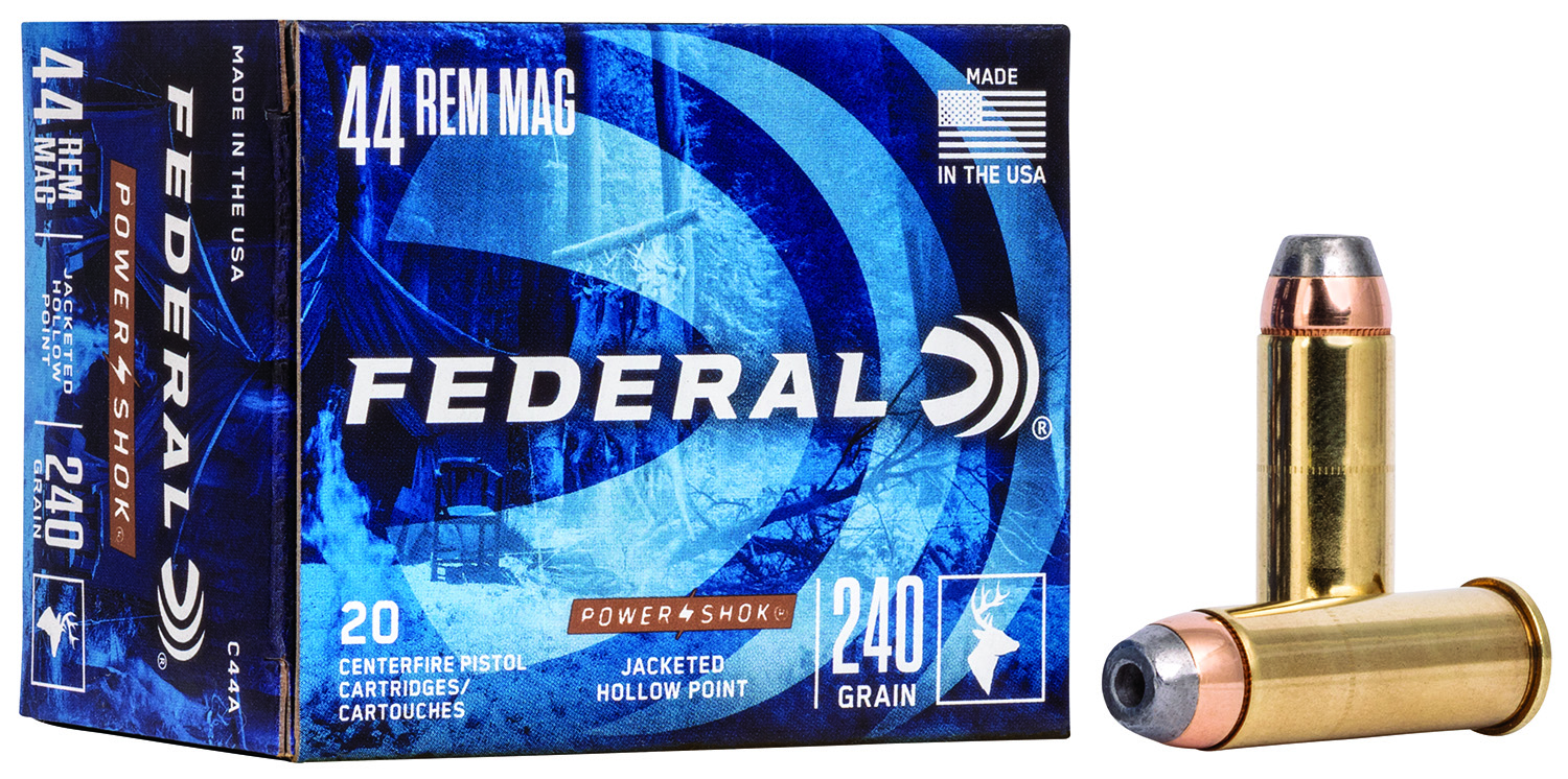 Federal Power-Shok .44 Magnum 240 grain JHP ammunition 20-round box