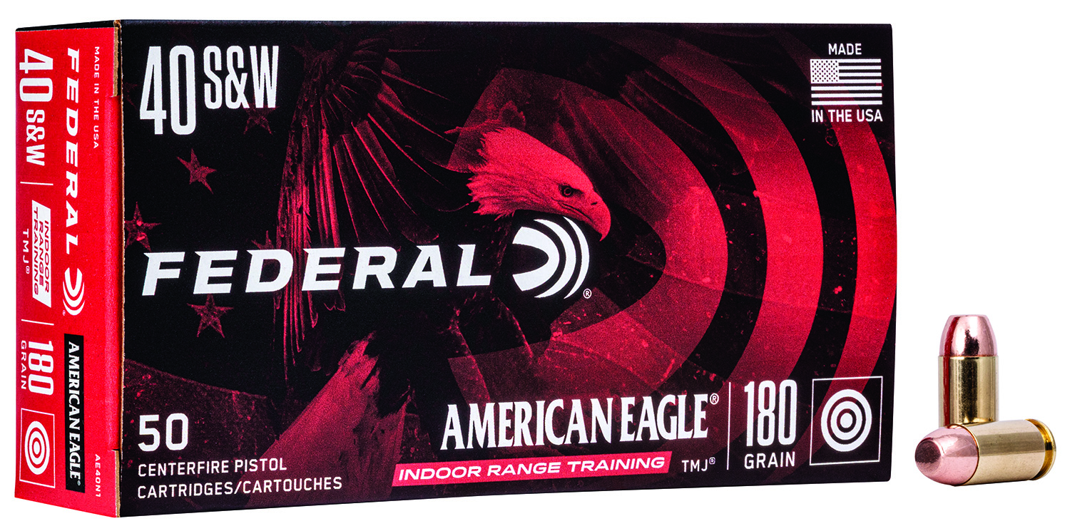 Federal American Eagle IRT .40 S&W 180-grain TMJ ammunition