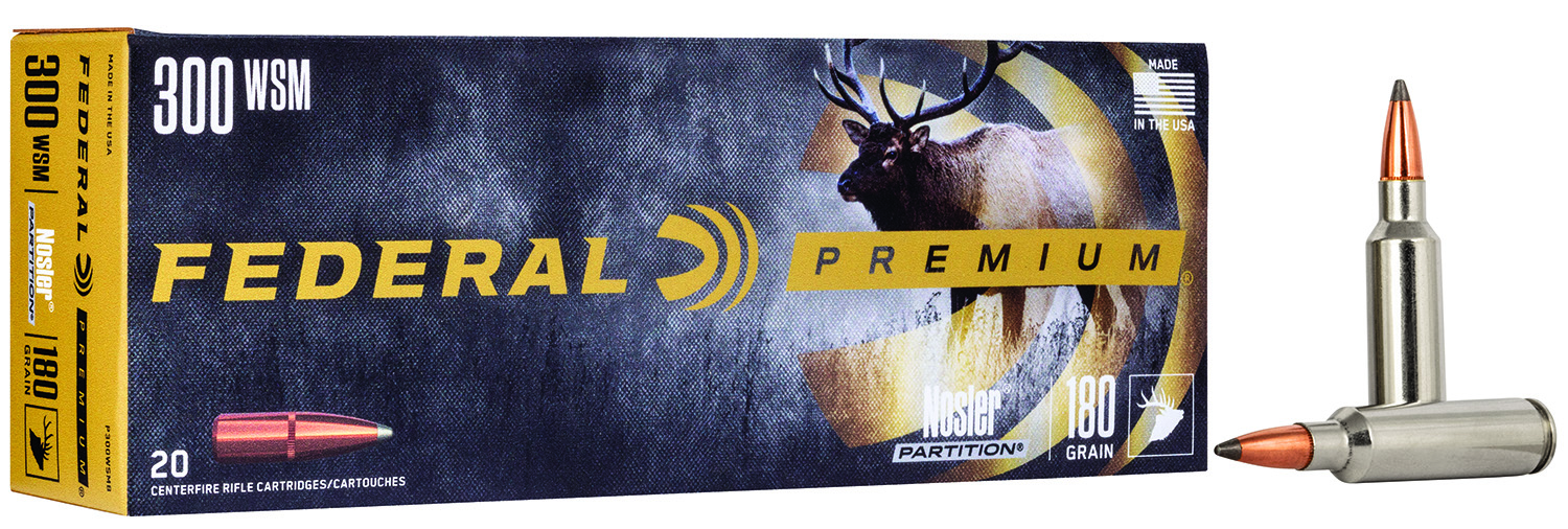 Federal Premium Vital-Shok 300 WSM 180-grain Nosler Partition ammunition
