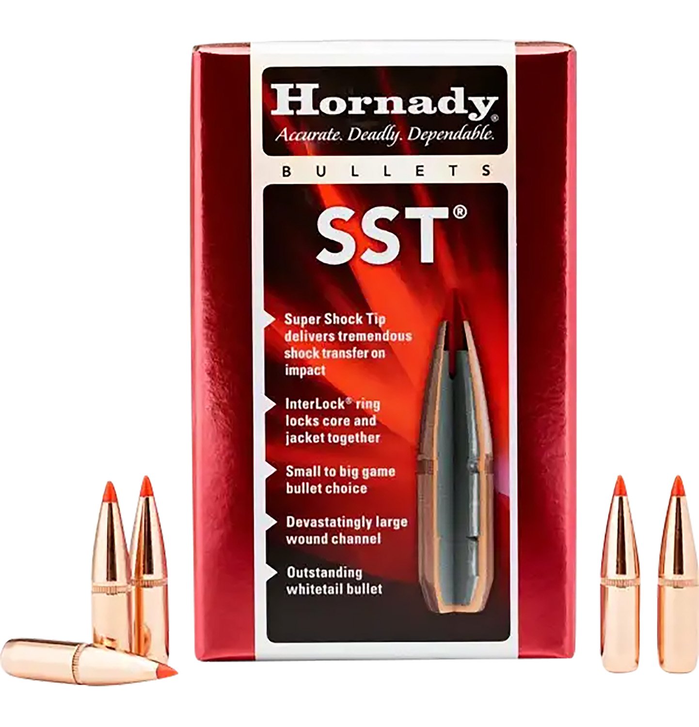 Hornady 3142 SST 7.62mm .310 123 gr Super Shock Tip 100 Per Box/ 25 Case