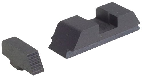 AmeriGlo GT504 Range Series sight set for Glock black serrated front flat rear