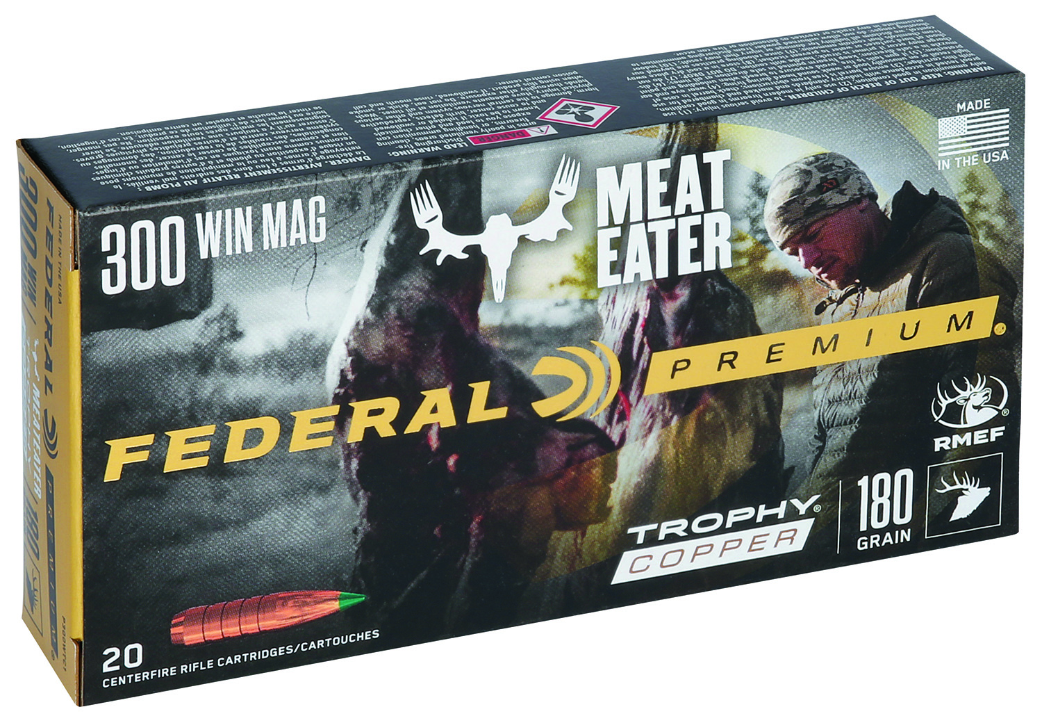 Federal Premium 300 Win Mag 180-grain Trophy Copper ammunition