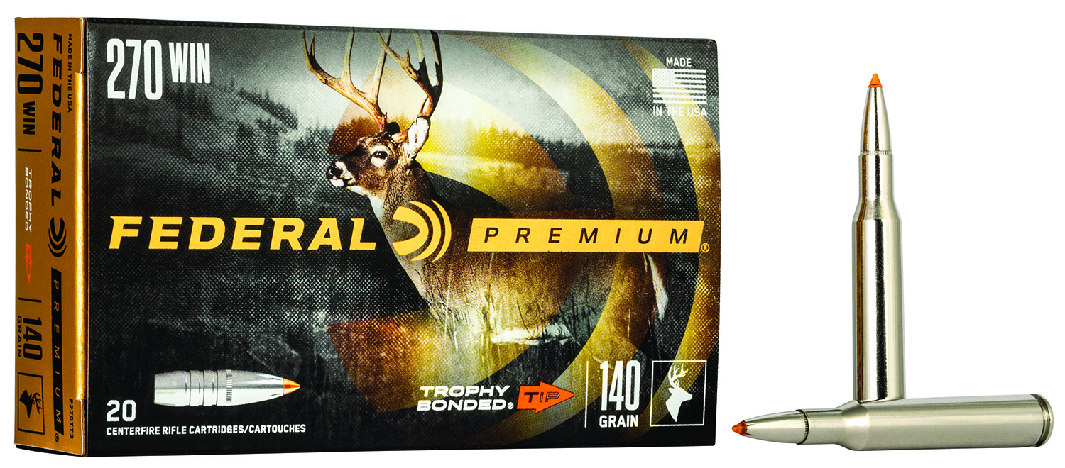 Federal Trophy Bonded Tip .270 Winchester ammunition