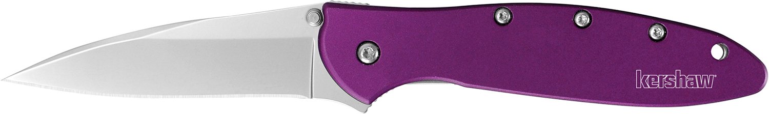 Kershaw Leek folding knife 3-inch blade purple