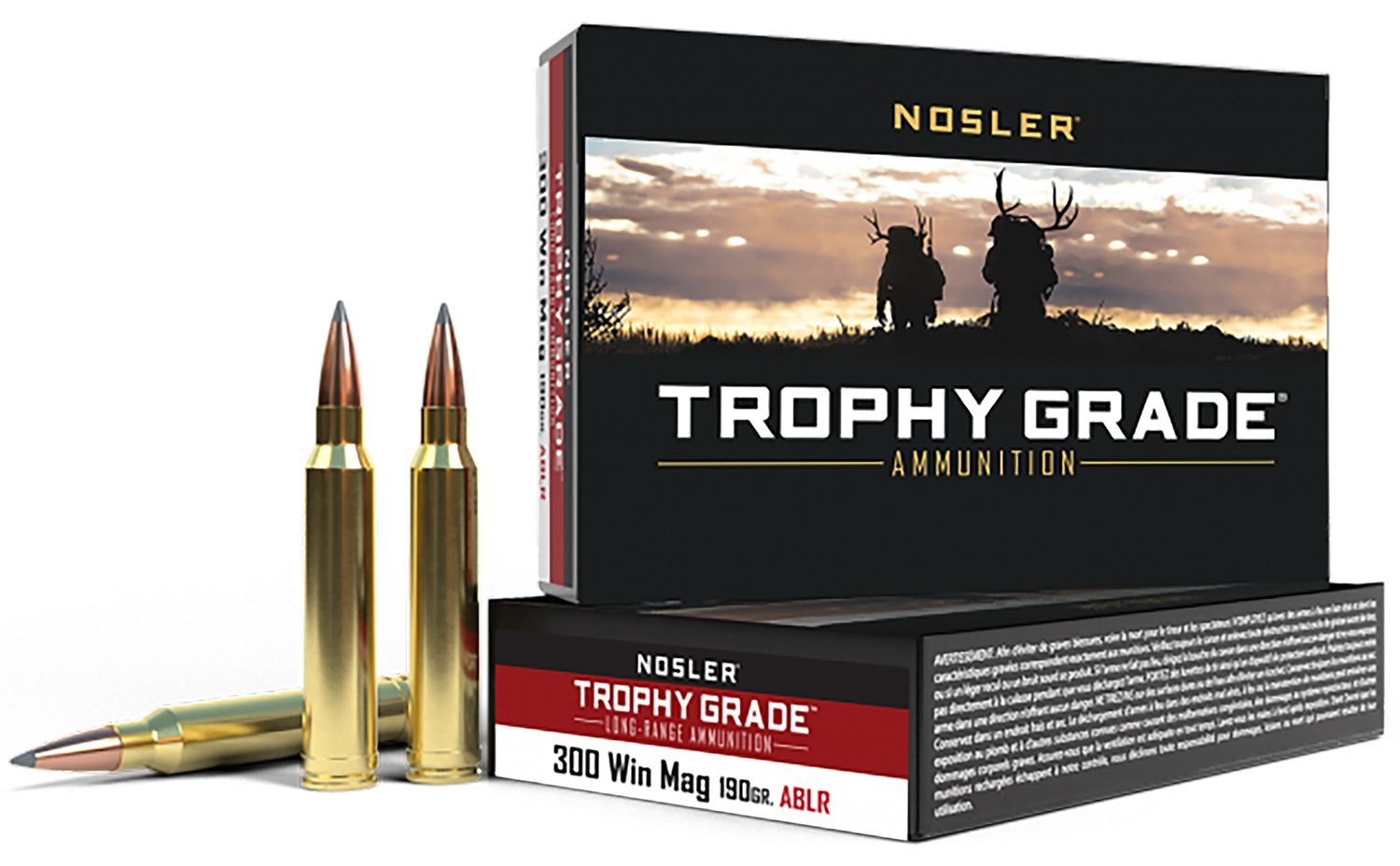 Nosler Trophy Grade Long Range .300 Win Mag 190-grain AccuBond-LR ammunition