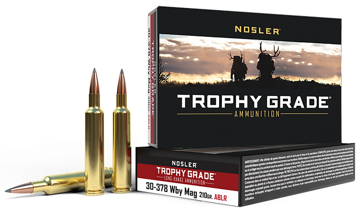Nosler Trophy Grade Long-Range 30-378 Wthby Mag 210-grain AccuBond Long Range ammunition