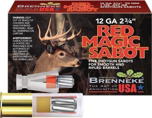 Brenneke Red Magic Sabot Slugs 12 Gauge 2.75in 1oz 5rd ammunition