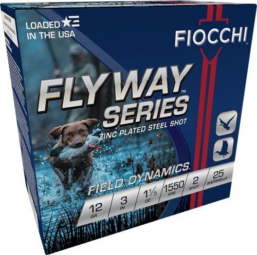 Fiocchi Flyway 12 Gauge 3-inch 1-1/5 oz #2 steel shotshells