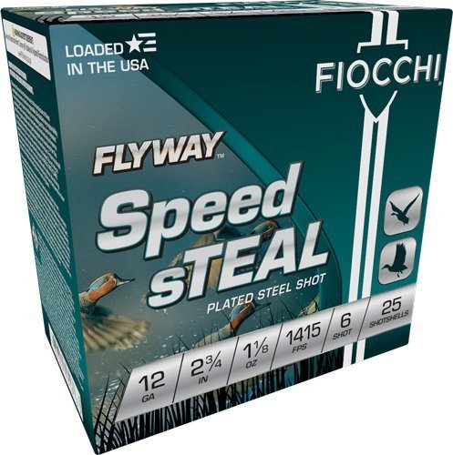 Fiocchi Flyway Speed Steel 12ga 1-1/8oz #6 steel shot ammunition
