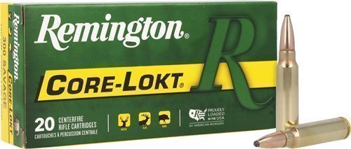 Remington Core-Lokt .300 Savage 150-grain Pointed Soft Point (PSP) ammunition