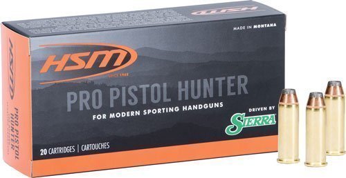 HSM Pro Pistol .45 LC 300-grain Jacketed Soft Point ammunition box