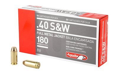 Aguila .40 S&W 180-grain FMJ ammunition 50-count