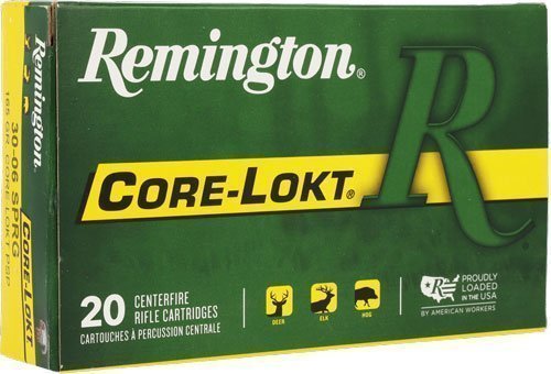 Remington Core-Lokt .30-06 Springfield 165-grain Pointed Soft Point PSP ammunition
