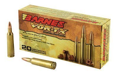 Barnes VOR-TX 22-250 Remington 50-grain TSX Flat Base ammunition