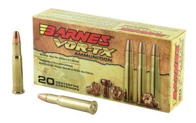 Barnes VOR-TX 30-30 Win 150-grain TSX flat-nose ammunition