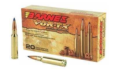 Barnes VOR-TX .308 Win 168-grain TTSX BT ammunition 20-round box