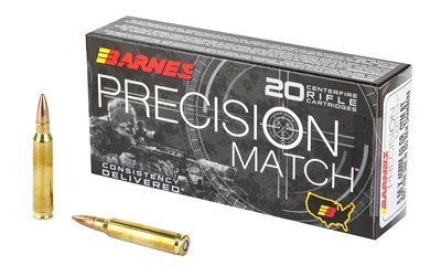 Barnes Precision Match 5.56x45mm 69-grain Open Tip Match Boat Tail ammunition
