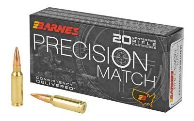 Barnes Precision Match 6.5mm Grendel 120-grain Open Tip Match Boat Tail ammunition