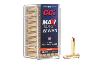CCI Maxi-Mag 22 WMR 40-grain TMJ 50-round box