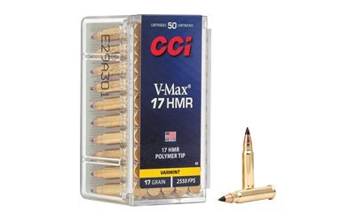 CCI V-Max .17 HMR 17-grain polymer-tip ammunition