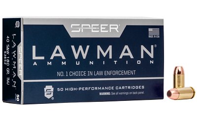 Speer Lawman .40 S&W 180-grain Total Metal Jacket (TMJ) ammunition