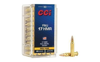 CCI 17 HMR 20-grain FMJ ammunition 50-round box