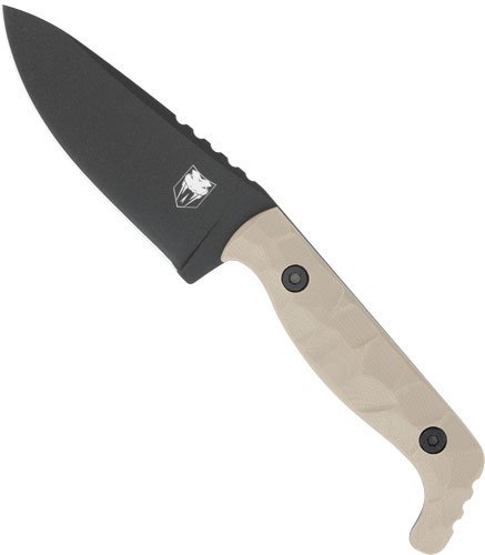 CobraTec KingPin Tan fixed blade knife 4-inch blade