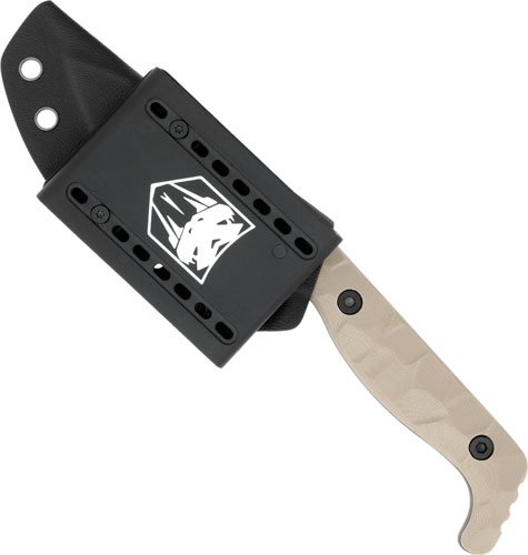 CobraTec KingPin Tan fixed blade knife 4-inch blade
