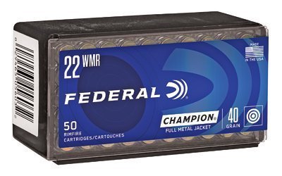 Federal Champion .22 WMR 40-grain FMJ ammunition 50-count