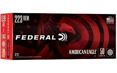 Federal American Eagle .223 Rem 50-grain Jacketed Hollow Point (JHP) ammunition