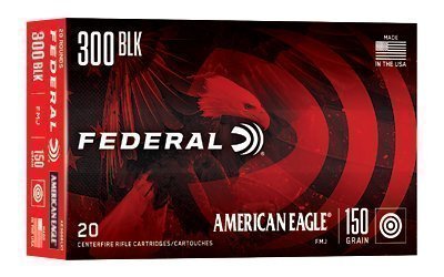 Federal American Eagle 300 AAC Blackout 150-grain FMJ-BT ammunition
