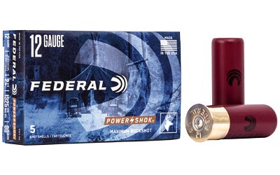 Federal Power-Shok 12 Gauge 2.75 in 00 Buckshot 5-round box