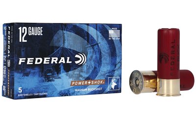 Federal Power-Shok 12 Gauge 2.75 in Buckshot 12-Pellet shotshell