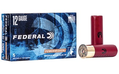 Federal Power-Shok 12 Gauge 2.75" 1-1/4 oz Rifled Hollow Point slug ammunition