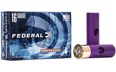 Federal Power-Shok 16 Gauge 2.75-inch rifled hollow-point slug ammunition