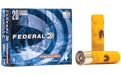 Federal Power-Shok 20 Gauge 3-inch 18-pellet #2 Buckshot ammunition