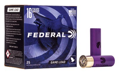 Federal Game-Shok 16 Gauge 2-3/4" 1 oz #8 Shot ammunition 25rd box