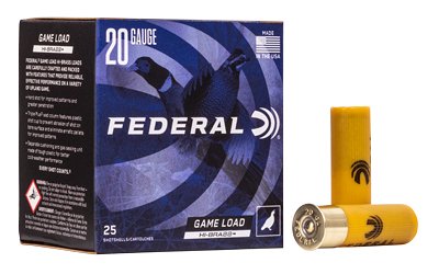 Federal Game-Shok Hi-Brass 20 Gauge 2-3/4 in 1 oz #6 lead shot ammunition