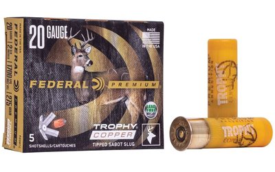 Federal Premium Freight Train 20 Gauge Copper Sabot Slug ammunition