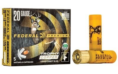 Federal Premium Freight Train 20 Gauge 275-grain copper-tip sabot slug ammunition