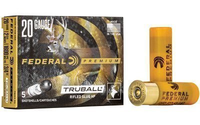 Federal Premium Vital-Shok TruBall 20 Gauge 3/4 oz rifled hollow-point slug ammunition