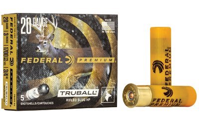 Federal Premium Vital-Shok TruBall 20 Gauge 3" 3/4 oz Rifled Hollow-Point Slug ammunition