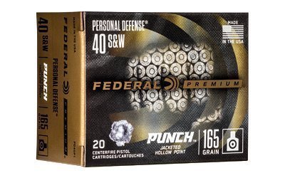 Federal Personal Defense Punch .40 S&W 165-grain JHP ammunition