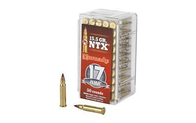 Hornady Varmint Express .17 HMR 15.5-grain NTX jacketed polymer tip ammunition