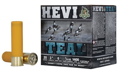 HEVI-Teal HEVI-Shot 20 Gauge 3" 7/8 oz #6 steel shot ammunition