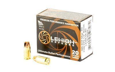 Lehigh Defense Xtreme Defense .380 ACP 68-grain Fluid Transfer Monolithic (FTM) ammunition