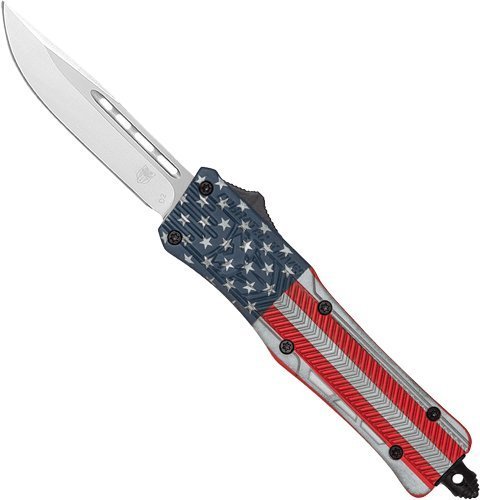 Cobratec CTK-1 American Flag OTF knife 3-inch blade
