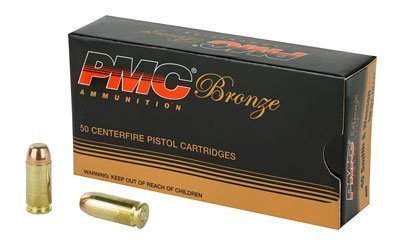 PMC Bronze .40 S&W 165-grain FMJ flat point ammunition