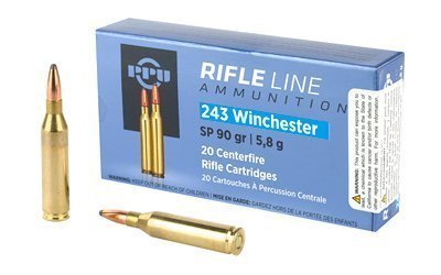 PPU PP2431 .243 Winchester 90-grain Soft Point ammunition
