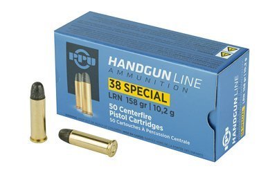 PPU PPH38SL 38 Special 158-grain Lead Round Nose ammunition